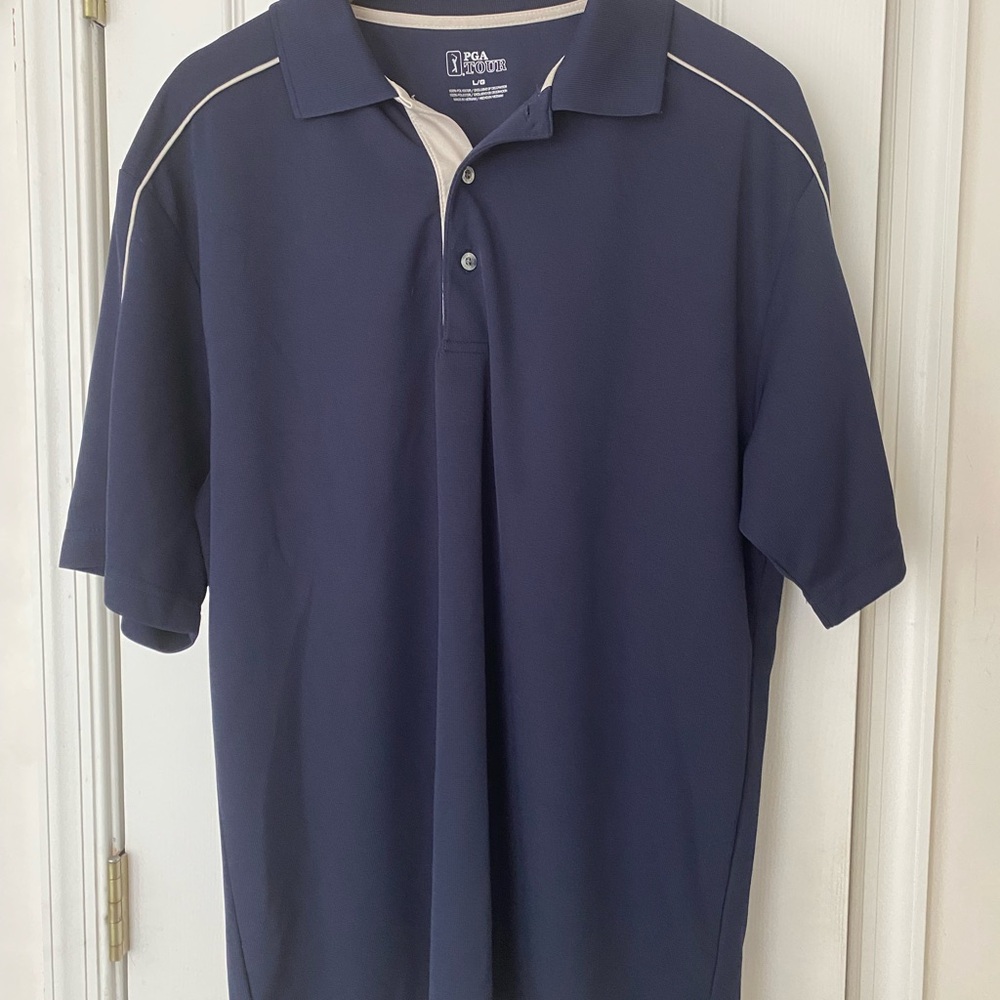 PGA Tour Men's Navy Polo Shirt